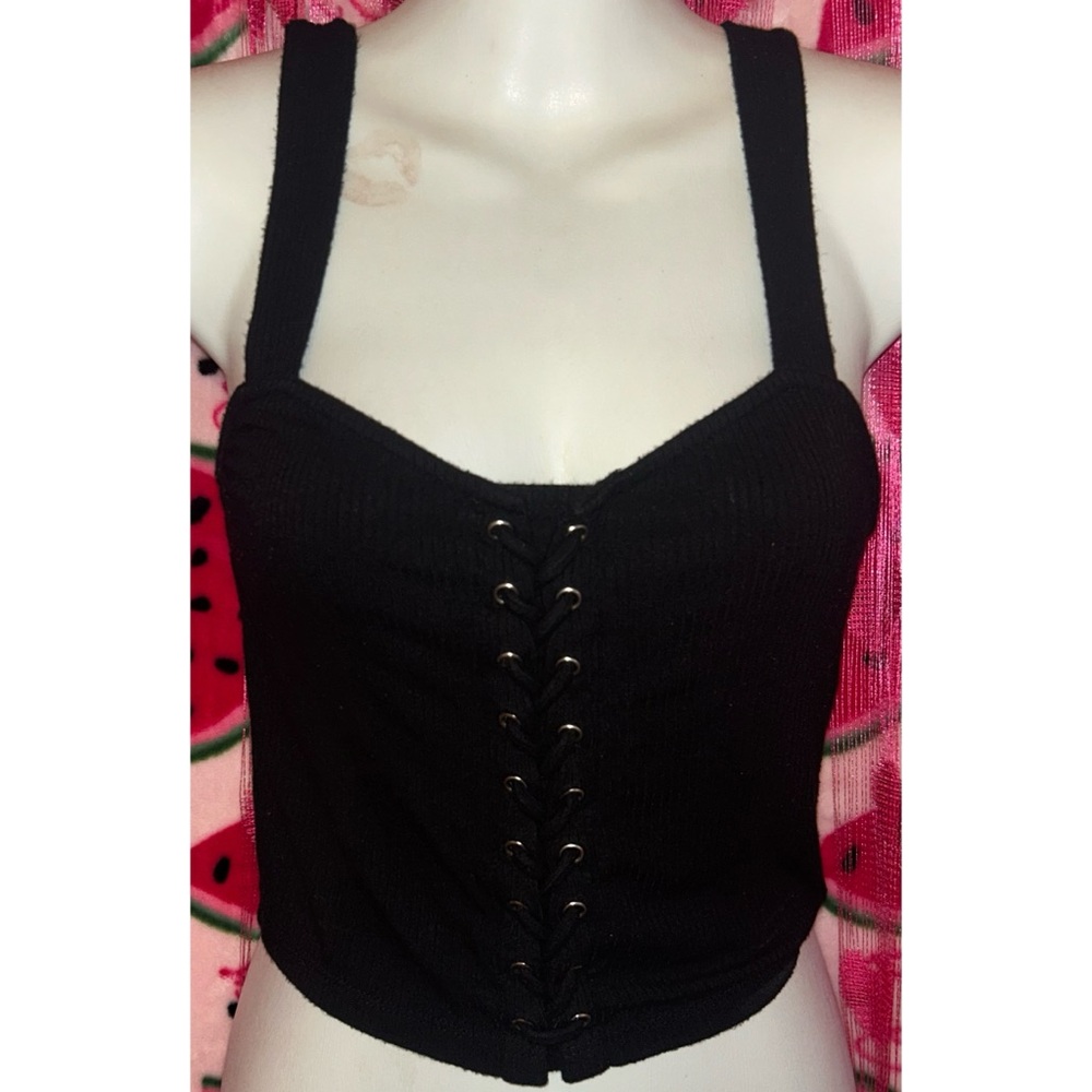 🖤 Forever 21 Corset Style Crop Top